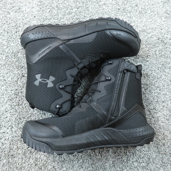 NEW Under Armour Boots Mens 12 Black UA Micro G Valsetz Zip Tactical Combat Shoe main image 6